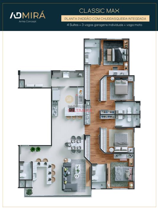 Apartamento Código 5146 para Venda Admirá no bairro Centro na cidade de Balneário Camboriú 