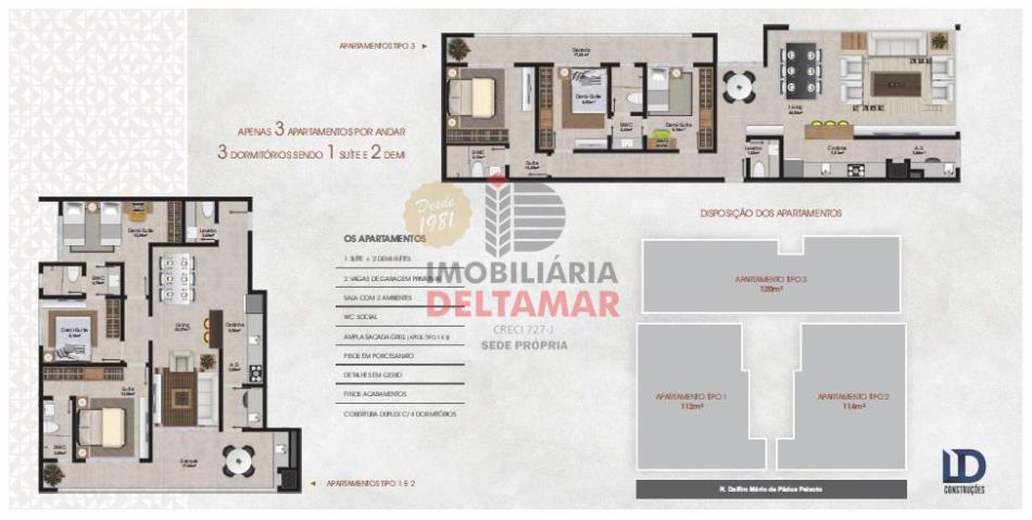 Apartamento Código 5361 para Venda BRAVA VILLAGE no bairro Praia Brava de Itajaí na cidade de Itajaí 