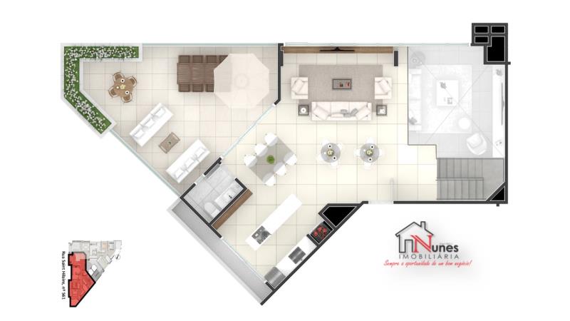 Cobertura, 3 quartos, 200 m² - Foto 8