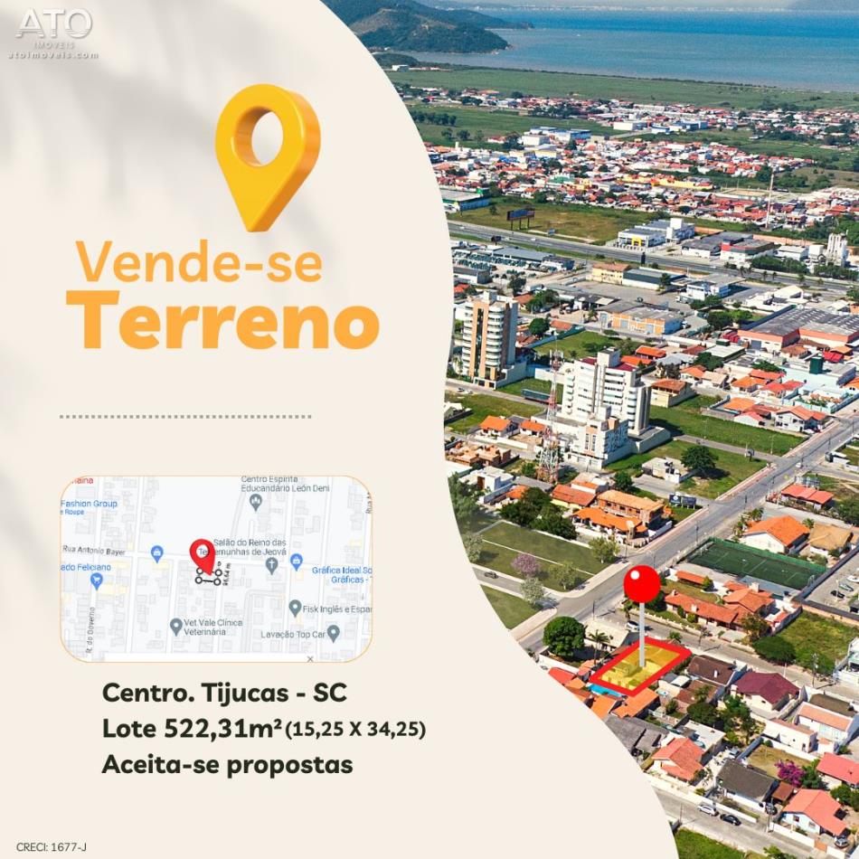 Terreno Codigo 2637 a Venda no bairro Centro na cidade de Tijucas